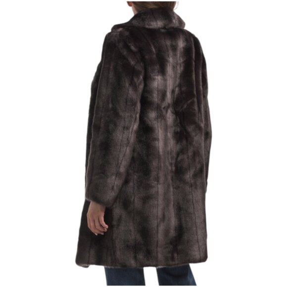 JONES NEW YORK Faux Fur Coat - Picture 2 of 2